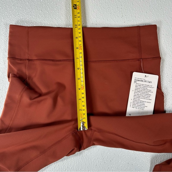 NWT Lululemon Invigorate High-Rise Tight 25" Dark Terracotta W5CQFS Size 10 - Picture 14 of 14